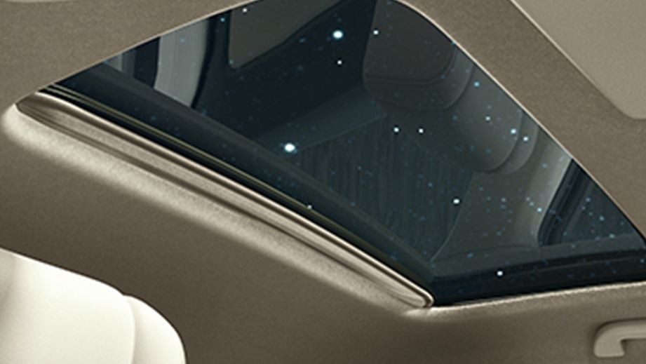 Sunroof interior view of a Honda City