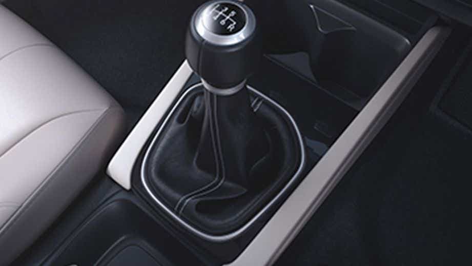 Gear lever and center console of a Honda City