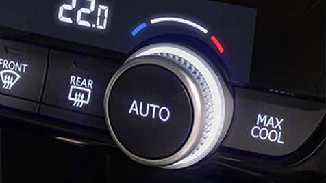Climate control dial view of a Honda City
