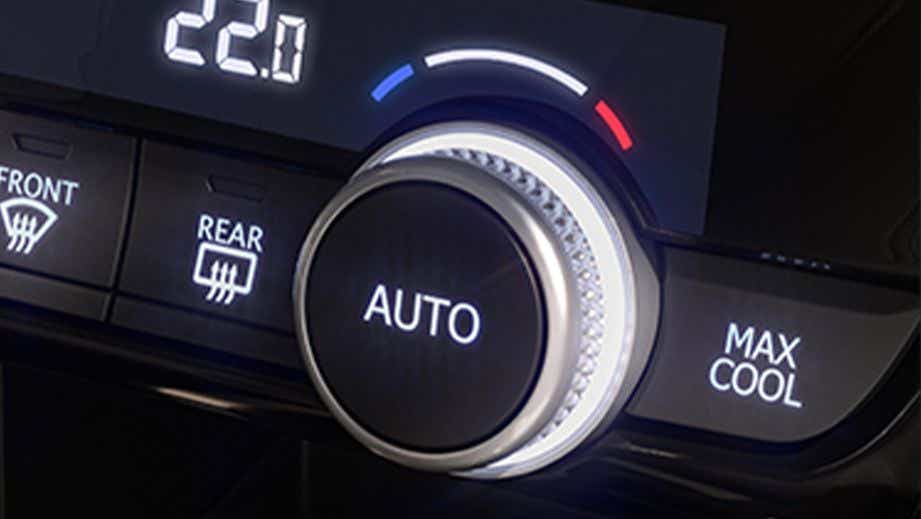 Climate control dial view of a Honda City