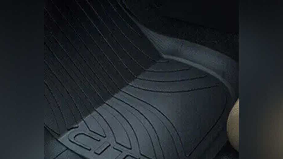 Interior floor mat close-up of a Honda City Hybrid