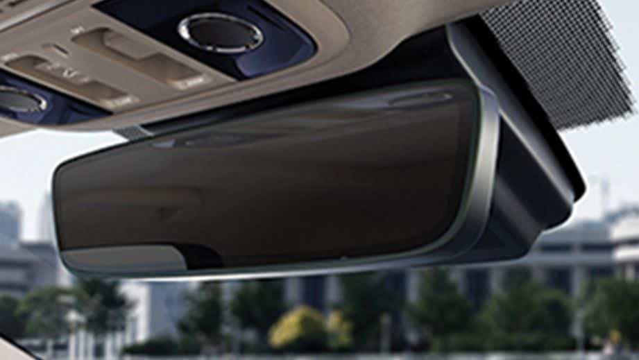 interior rearview mirror of a Honda City