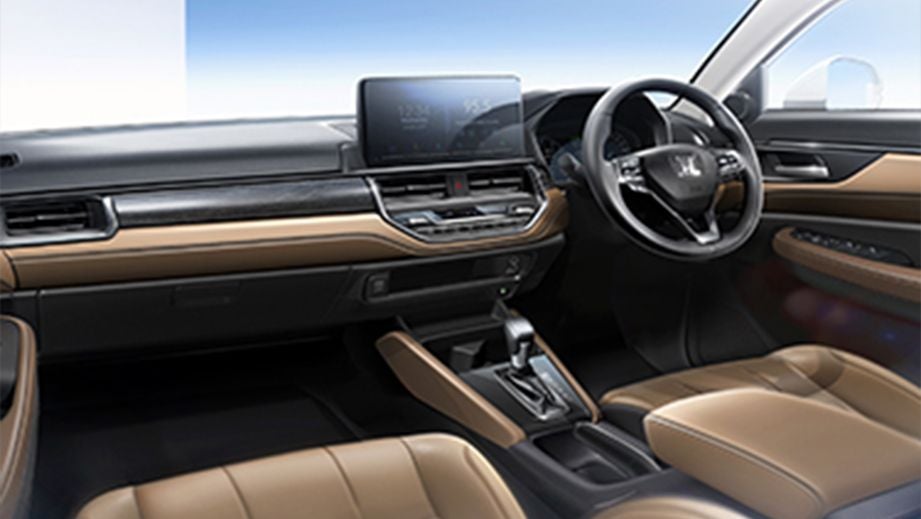 interior dashboard of a Honda Elevate