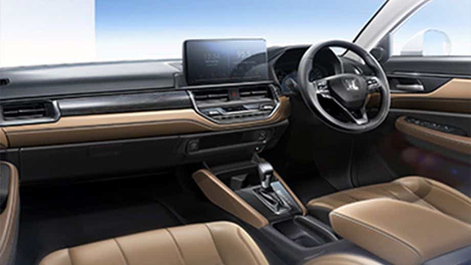 interior dashboard of a Honda Elevate