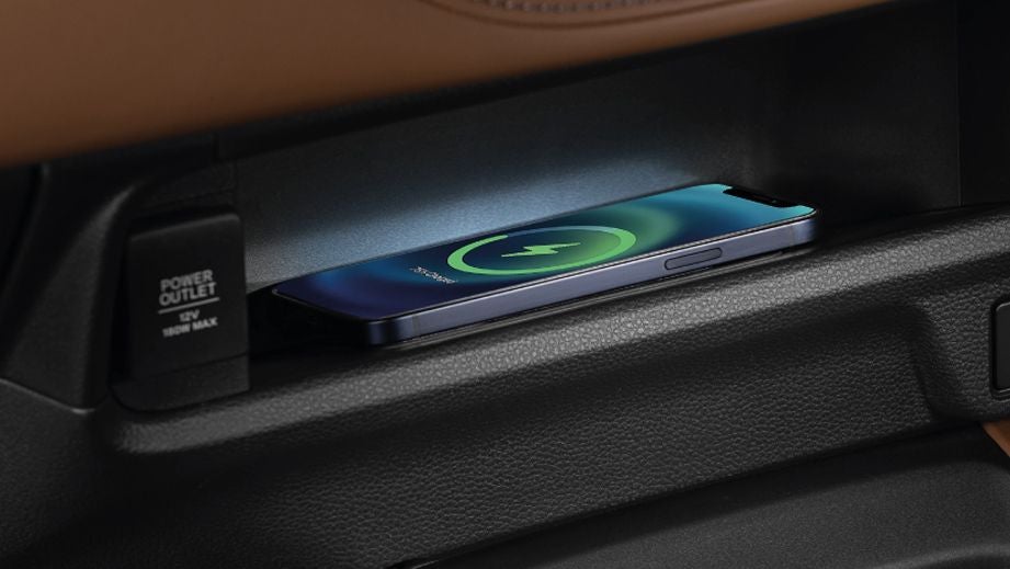 wireless charging pad area in a Honda Elevate