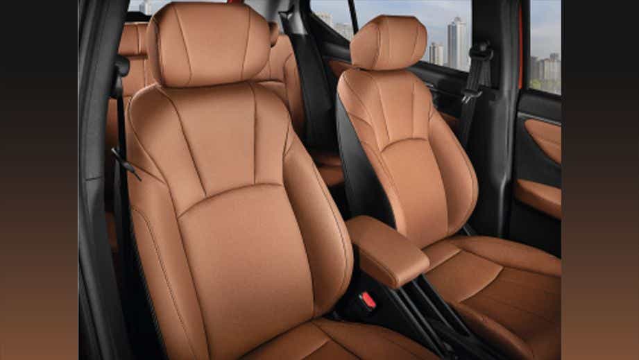 front seat and interior view of a Honda Elevate