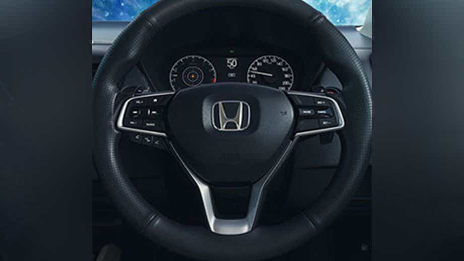 Steering wheel of a Honda City