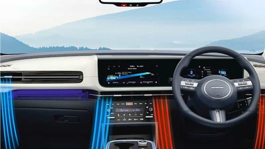 interior dashboard of a Hyundai Creta Electric
