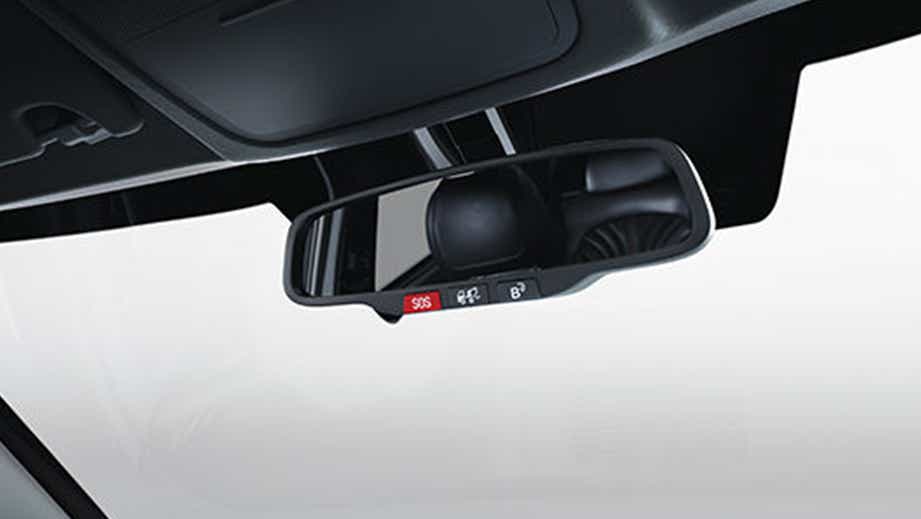 Interior rear-view mirror of a Hyundai Creta N Line