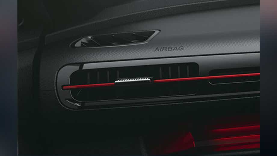 Dashboard air vent close-up of a Hyundai Creta N Line