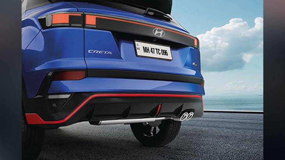 Rear view of a Hyundai Creta N Line