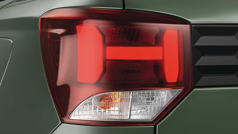Tail light close-up of a Hyundai Exter