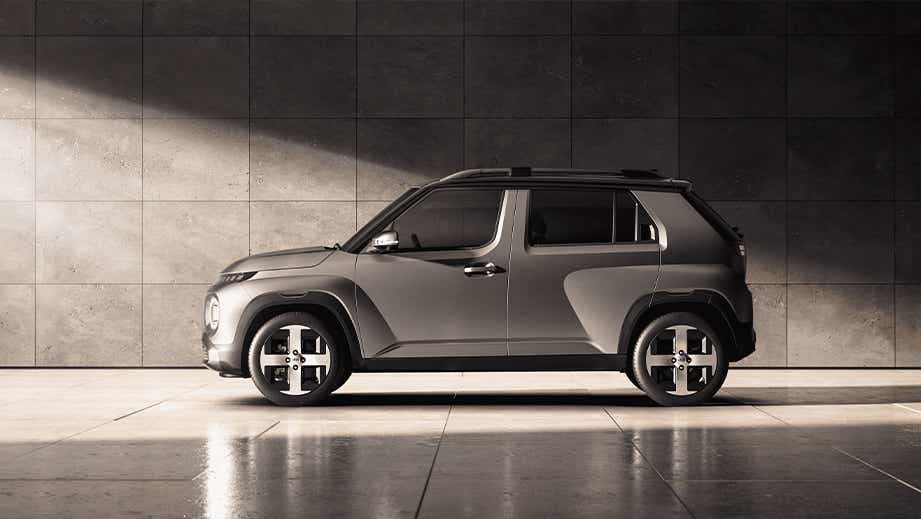 side profile of a Hyundai Inster EV