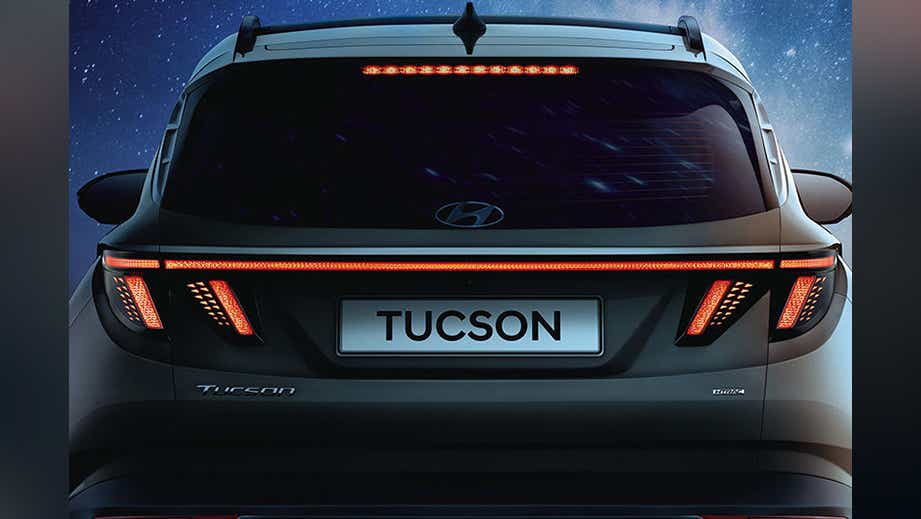 Rear view of a Hyundai Tucson