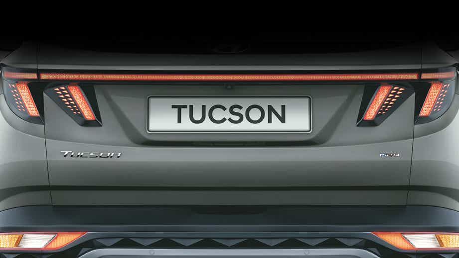 rear view of a Hyundai Tucson