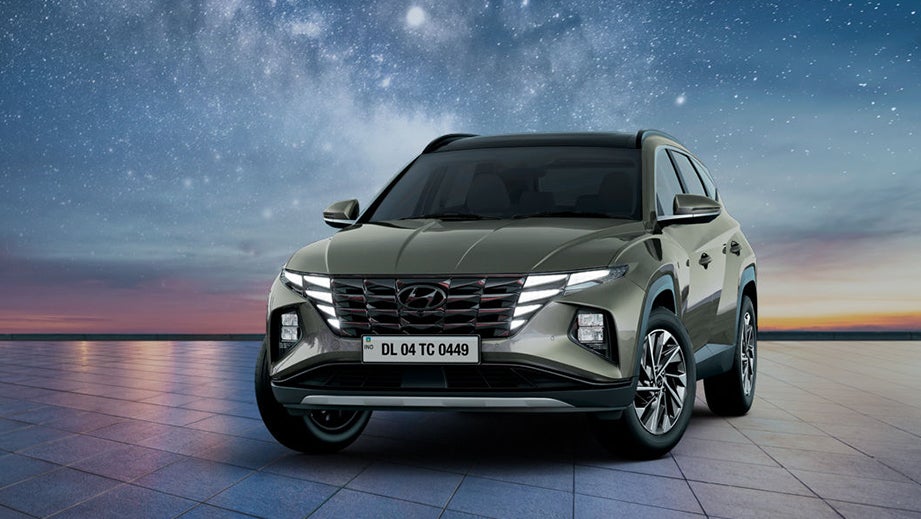 Front view of a Hyundai Tucson