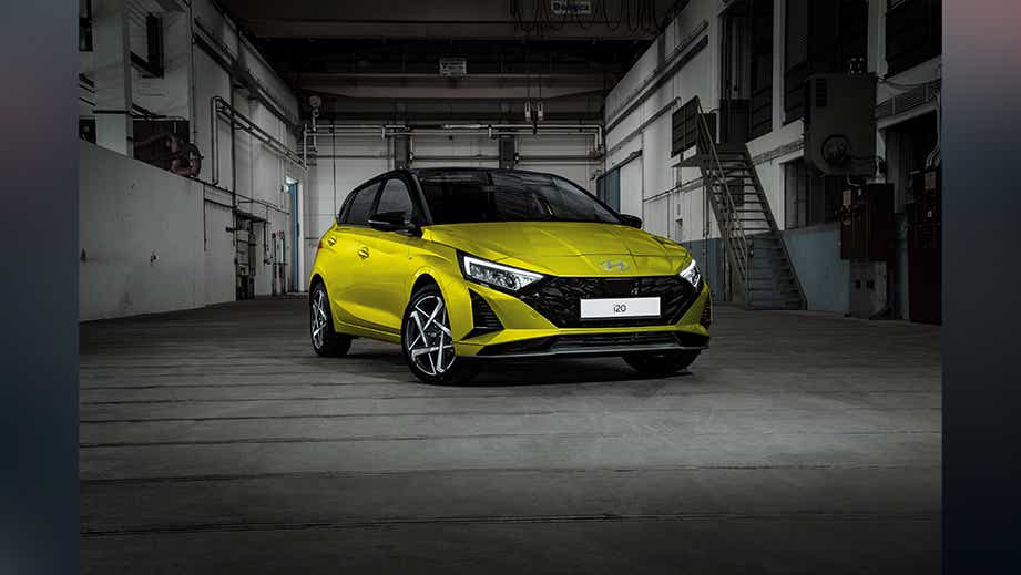 Front view of a Hyundai i20 N Line