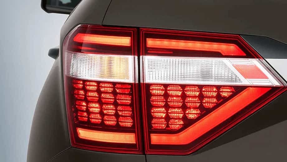 close-up of taillight of a Hyundai Alcazar 2021-2023