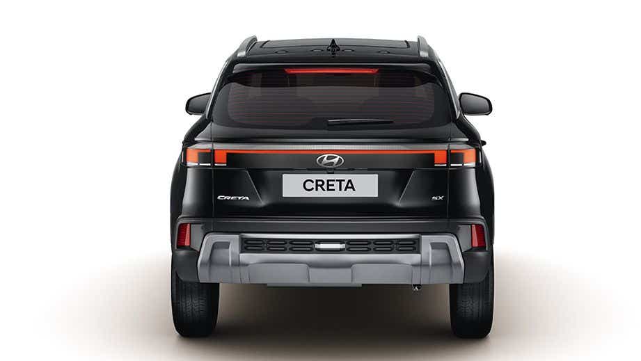 rear view of a Hyundai Creta SX