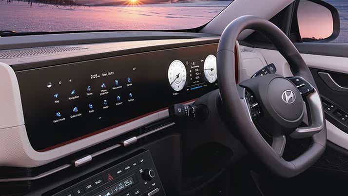 interior dashboard of a Hyundai Creta