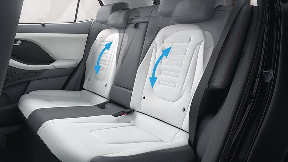 Rear seats of a Hyundai Creta