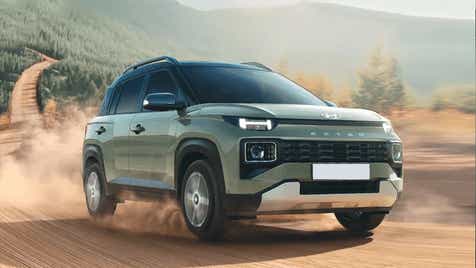 front three-quarter view of a Hyundai Exter