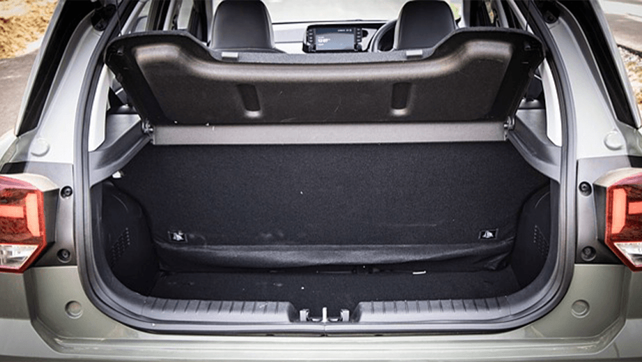 Boot area view of a Hyundai Exter