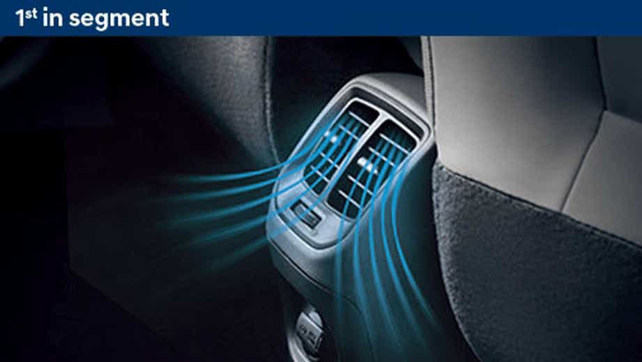 Rear AC vent of a Hyundai Grand i10 Nios