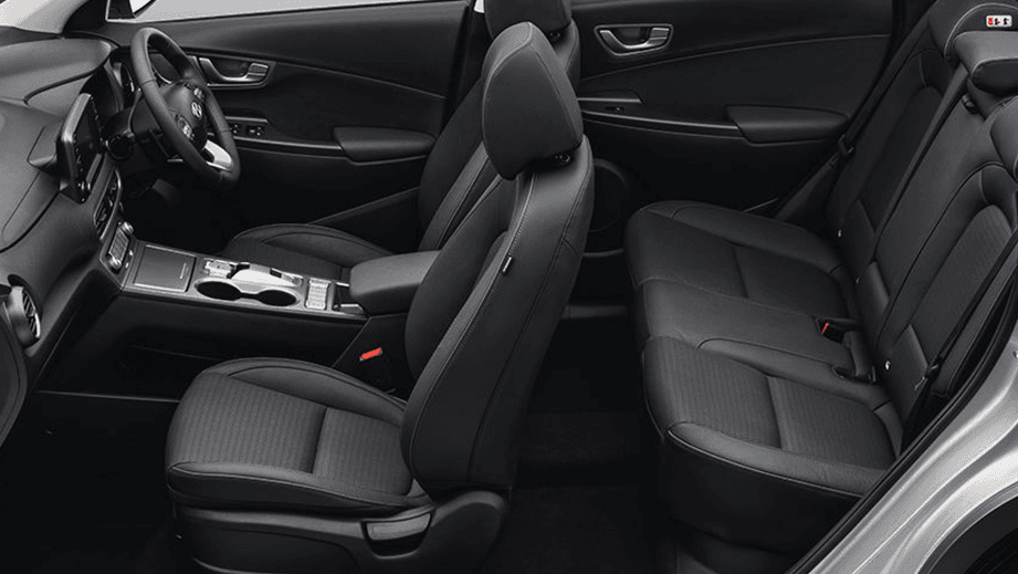 interior view of a Hyundai Kona Electric