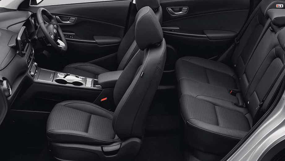 interior view of a Hyundai Kona Electric