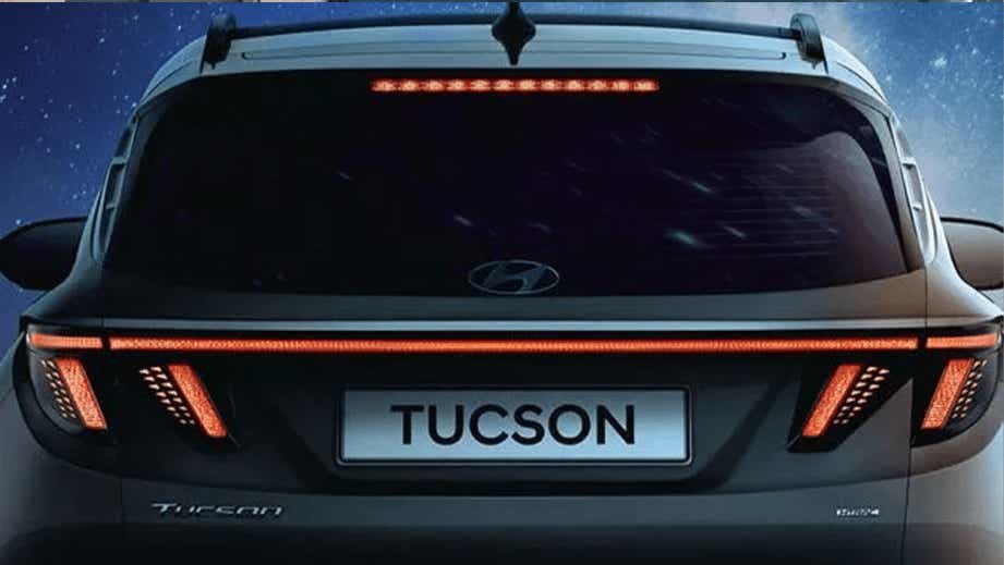 rear view of a Hyundai Tucson