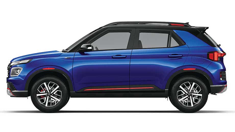 side view of a Hyundai Venue N Line