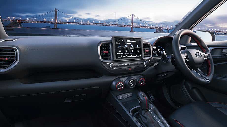interior dashboard of a Hyundai Venue N Line