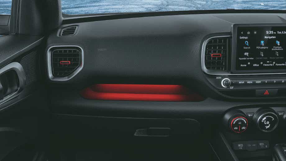 dashboard view of a Hyundai Venue N Line