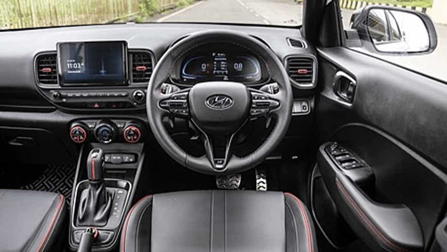 interior dashboard of a Hyundai Venue N Line