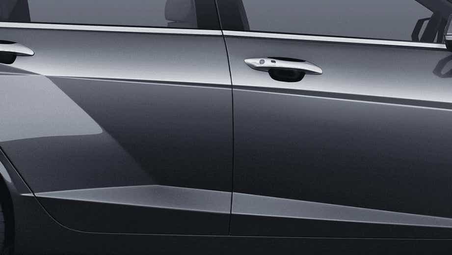 side door view of a Hyundai Verna