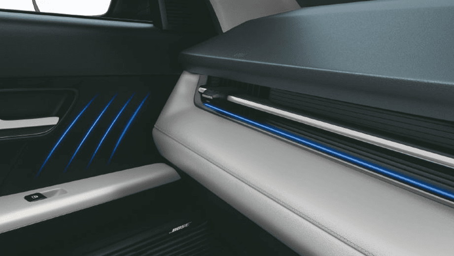 interior detail of a Hyundai Verna