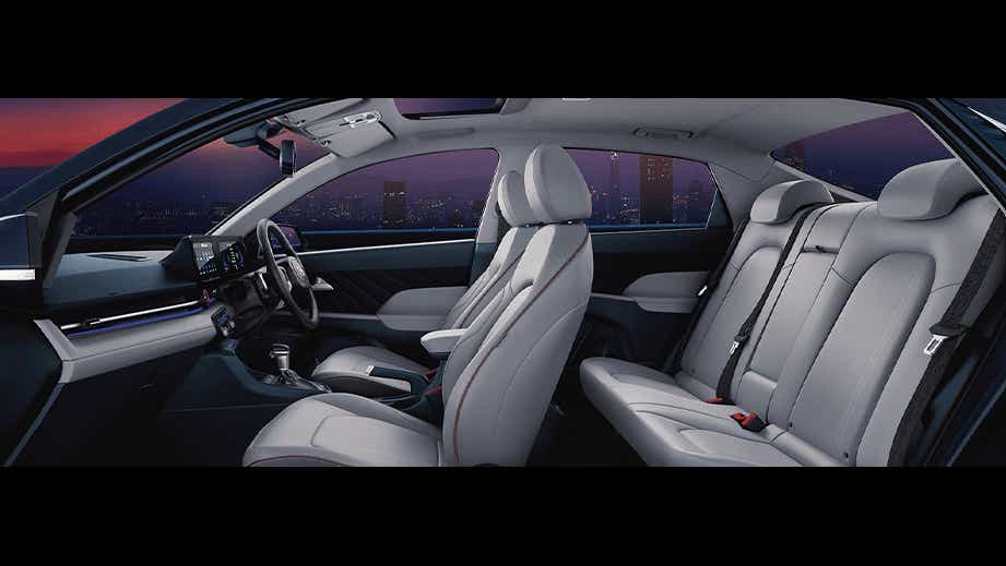 interior cabin view of a Hyundai Verna