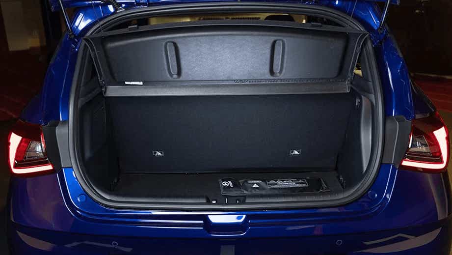 Boot view of a Hyundai i20 N Line