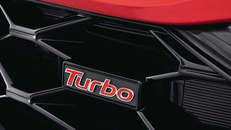 front grille close-up of a Hyundai i20 Turbo