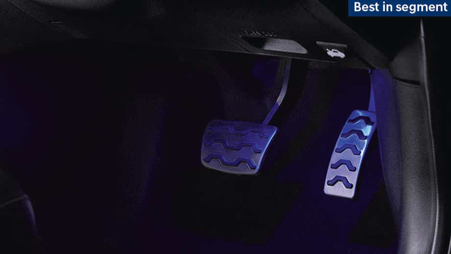 Pedal area of a Hyundai i20