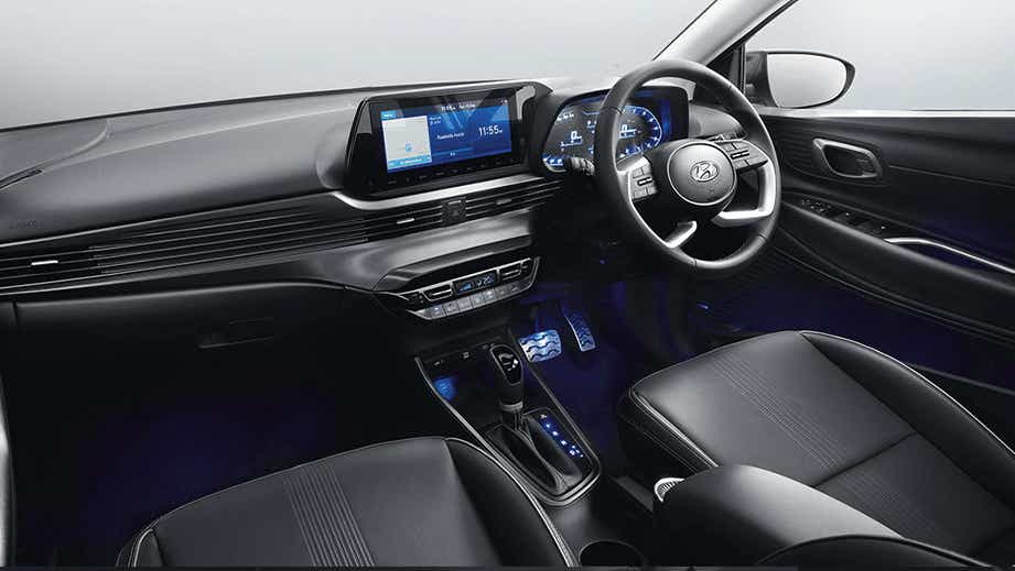 interior dashboard view of a Hyundai i20