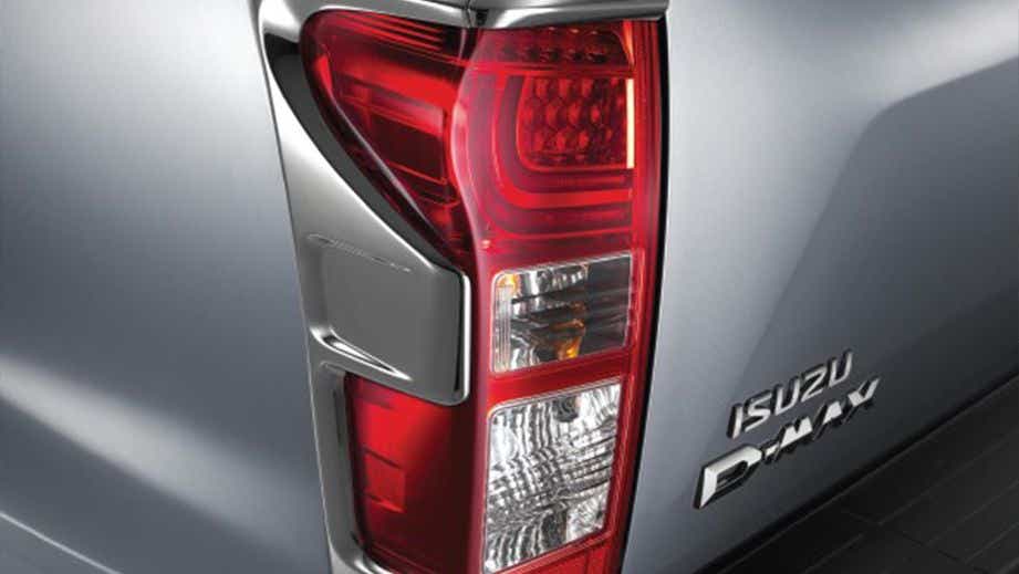 Tail light and rear badge of an Isuzu Hi-Lander