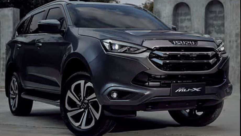 front three-quarter view of an Isuzu MU-X