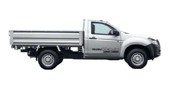 side profile of an Isuzu D-Max pickup truck