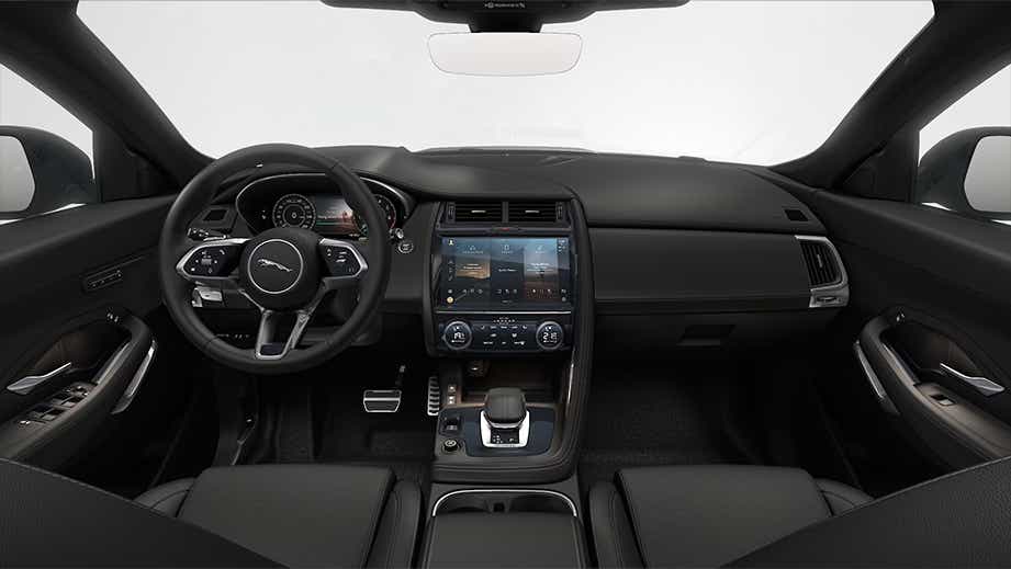 interior dashboard view of a Jaguar E-Pace
