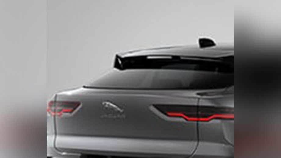 rear view of a Jaguar I-Pace