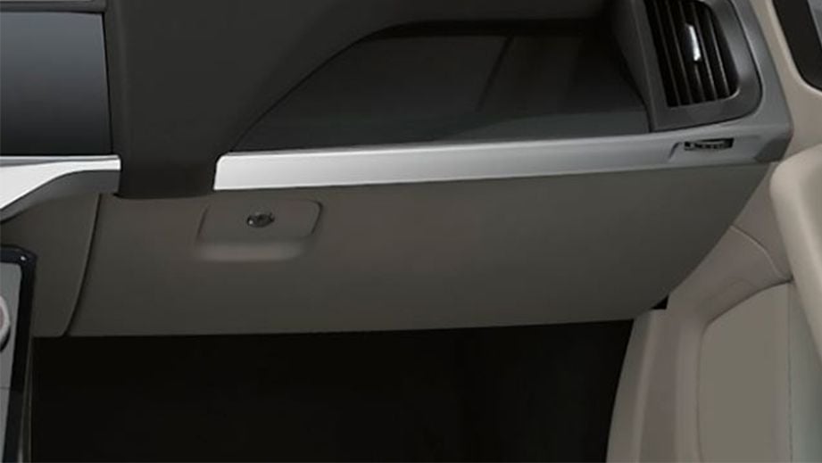 Glove box area of a Jaguar I-Pace