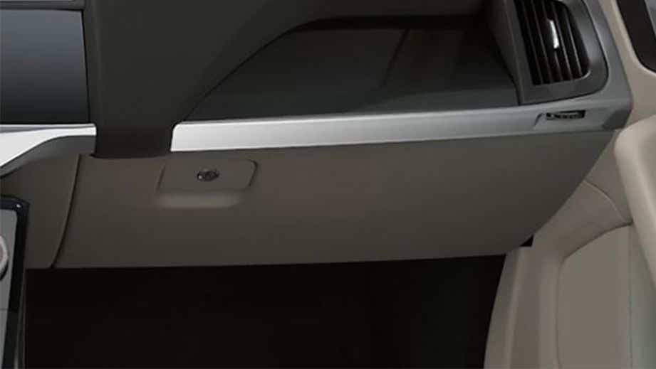 Glove box area of a Jaguar I-Pace