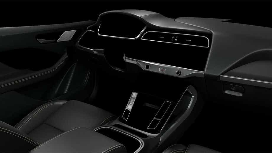 interior dashboard of a Jaguar I-Pace